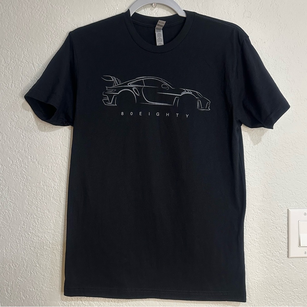 Next Level Apparel 80EIGHTY Black Car Graphic T-Shirt Size S